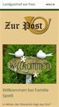 Mobile Screenshot of landgasthof-zur-post.net